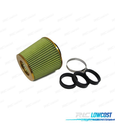 FILTRE UNIVERSEL ADMISSION DIRECTE AVEC ADAPTATEURS JAUNE