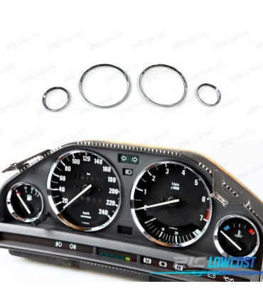 CONTOURS DE COMPTEUR CHROMÉ BMW SÉRIE 3 E30 M3