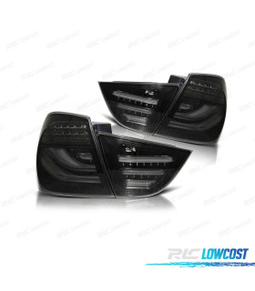 FEUX ARRIÈRE BMW SÉRIE 3 E90 08-12 LIGHT BAR FOND NOIR FUMÉ