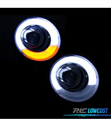 PHARES MINI COOPER R56 R57 06-10 TUBE LIGHT FOND CHROMÉ