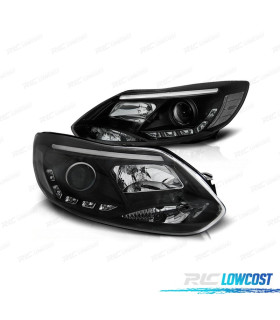 PHARES FORD FOCUS 11-14 TUBE LIGHT LED FOND NOIR