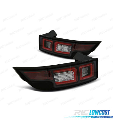 FEUX ARRIÈRE RANGE ROVER EVOQUE 11-15 LIGHT BAR FOND NOIR FUMÉ