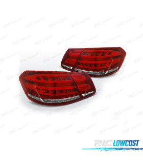FEUX ARRIÈRE LED MERCEDES CLASSE E W212 09-13 ROUGE CHROMÉ