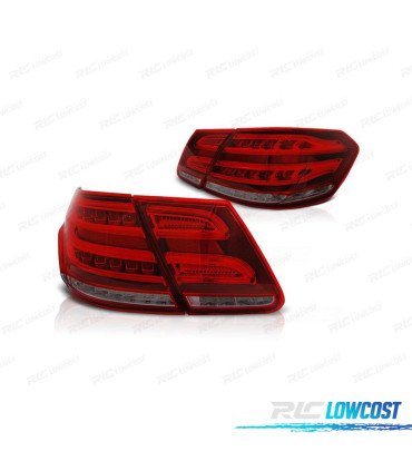 FEUX ARRIÈRE MERCEDES CLASSE E W212 09-13 LIGHT BAR ROUGE FUMÉ