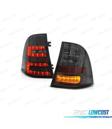 FEUX ARRIÈRE POUR MERCEDES ML W163 98-05 LED FOND CHROMÉ FUMÉ