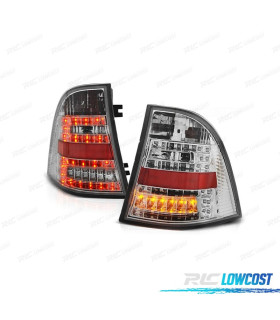 FEUX ARRIÈRE POUR MERCEDES ML W163 98-05 LED FOND CHROMÉ