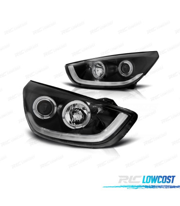 PHARES POUR HYUNDAI IX35 10-13 TUBE LIGHT FOND NOIR