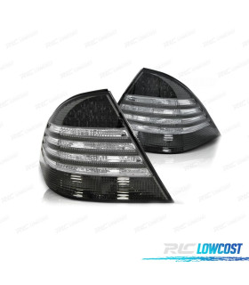 FEUX ARRIÈRE POUR MERCEDES CLASSE S W220 02-05 LED FOND CHROMÉ FUMÉ