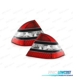 FEUX ARRIÈRE POUR MERCEDES CLASSE S W220 02-05 LED ROUGE FUMÉ