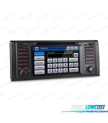 AUTORADIO 2DIN 7" POUR BMW SÉRIE 5 E39 95-03 USB GPS TACTIL HD