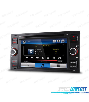 AUTORADIO GPS 2DIN 7" GPS TACTILE POUR FORD FOCUS C-MAX FIESTA GALAXY KUGA MONDEO S-MAX TRANSIT