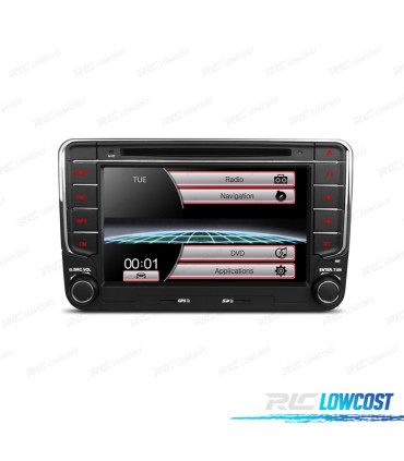 AUTORADIO 2DIN 7" POUR SEAT SKODA VOLKSWAGEN VW USB GPS TACTIL HD