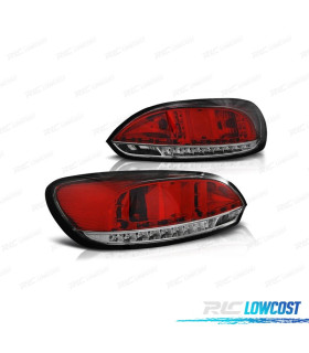 FEUX ARRIÈRE VOLKSWAGEN VW SCIROCCO 08-14 LED ROUGE CHROMÉ