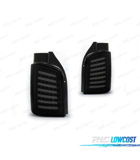 FEUX ARRIÈRE VOLKSWAGEN VW TRANSPORTER T5 03-09 LED FOND NOIR