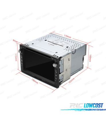 AUTORADIO ANDROID 10 2DIN 7" POUR VOLKSWAGEN VW USB GPS TACTIL HD