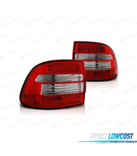 FEUX ARRIÈRE PORSCHE CAYENNE 03-07 LED ROUGE CHROMÉ
