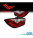 FEUX ARRIÈRE POUR SEAT IBIZA 3P 08-12 LIGHT BAR ROUGE CHROMÉ