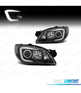 PHARES POUR SUBARU IMPREZA 05-08 TUBE LIGHT FOND NOIR