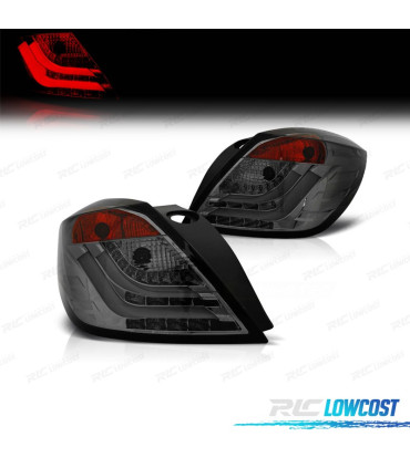 FEUX ARRIÈRE OPEL ASTRA H GTC 04-09 LIGHT LED BAR FOND CHROMÉ FUMÉ