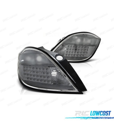 FEUX ARRIÈRE OPEL ASTRA H 04-09 LED FOND CHROMÉ FUMÉ