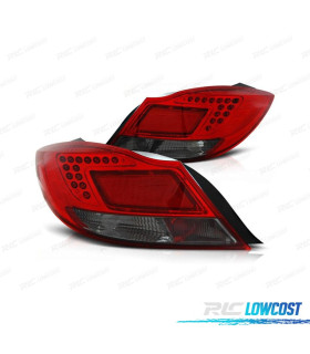 FEUX ARRIÈRE POUR OPEL INSIGNIA 08-13 LED ROUGE CHROMÉ