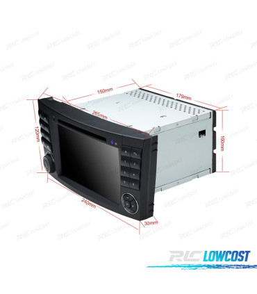 AUTORADIO TYPE OEM 7" POUR MERCEDES CL. E W211 CLS W219 USB GPS TACTIL HD