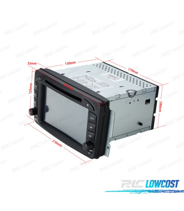 AUTORADIO GPS POUR MERCEDES CLASS AC CLK USB GPS TACTIL HD 7"