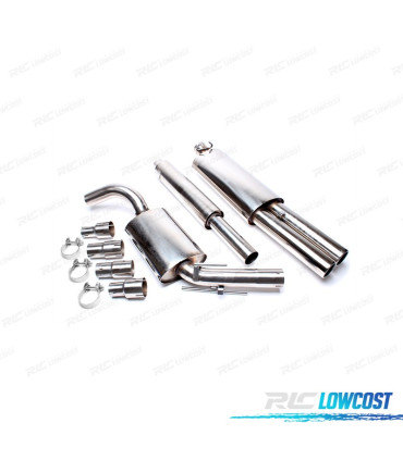 LIGNE D'ÉCHAPPEMENT INOX POUR VOLKSWAGEN VW GOLF MK2 II 83-91