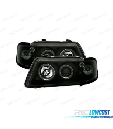 PHARES AUDI A3 8L 96-00 ANGEL EYES FOND NOIR