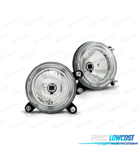 PHARES VOLKSWAGEN VW GOLF MK2 83-91 ANGEL EYES FOND CHROMÉ H3