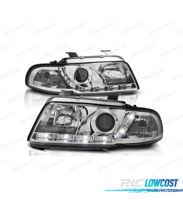 PHARES AUDI A4 B5 94-99 DAYLIGHT FOND CHROMÉ