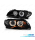 PHARES BMW E46 COUPE 03-06 ANGEL EYES FOND NOIR