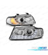 PHARES AVEC FEUX DIURNES LED AUDI A4 B5 99-00 FOND CHROMÉ
