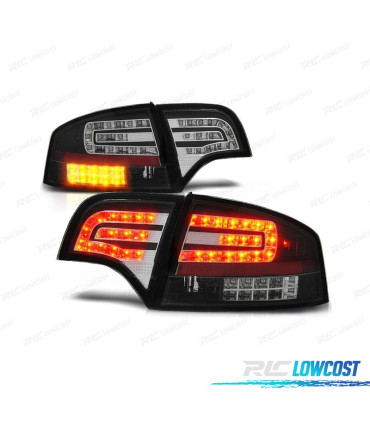 FEUX ARRIÈRE AUDI A4 B7 04-07 LED FOND NOIR