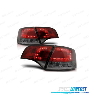 FEUX ARRIÈRE AUDI A4 B7 AVANT 05-08 LED ROUGE FUMÉ