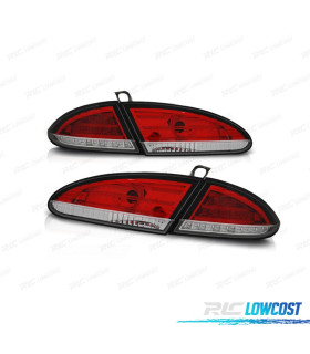 FEUX ARRIÈRE SEAT LEON 1P 04-09 LED ROUGE CHROMÉ