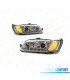PHARES PEUGEOT 306 93-97 DAYLIGHT LED FOND CHROMÉ