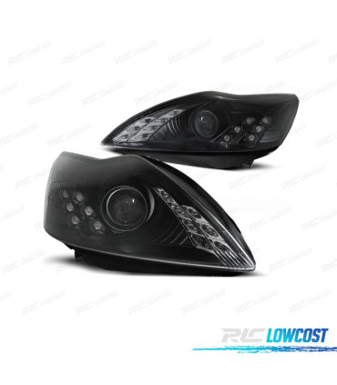 PHARES FORD FOCUS 08-11 ANGEL EYES FOND NOIR