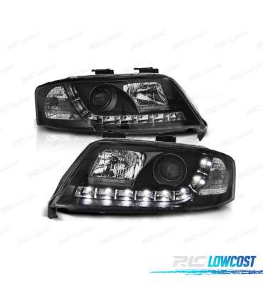 PHARES AUDI A6 4B 97-99 FEUX DIURNES FOND NOIR