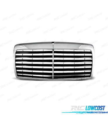 CALANDRE MERCEDES W124 85-95 CHROMÉ