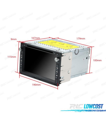 AUTORADIO GPS ANDROID 10 POUR VOLKSWAGEN VW 7" USB GPS TACTIL HD