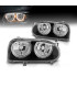 PHARES VOLKSWAGEN VW GOLF 3 ANGEL EYES FOND NOIR H7 H7