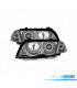 PHARES BMW E46 4 PORTES 98-01 ANGEL EYES CFL FOND CHROMÉ H7-H7