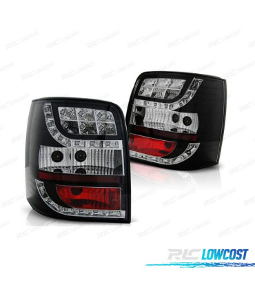 FEUX ARRIÈRE POUR VOLKSWAGEN VW PASSAT B5 96-00 LED FOND NOIR