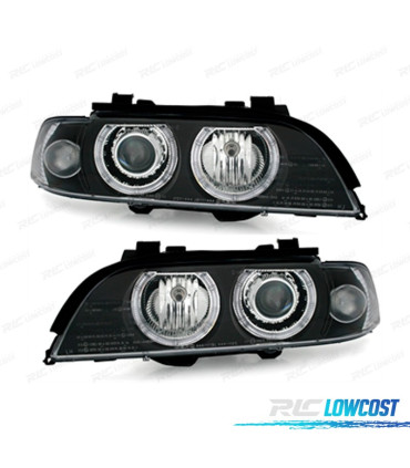 PHARES BMW E39 95-00 YEUX ANGES FOND NOIR