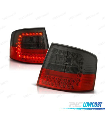 FEUX ARRIÈRE AUDI A6 C4 AVANT 97-04 LED ROUGE FUMÉ