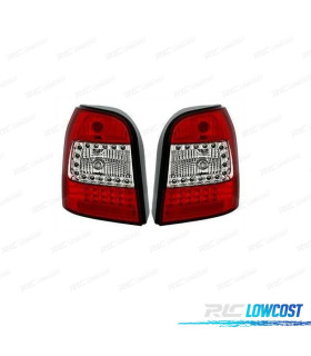 FEUX ARRIÈRE LED AUDI A4 B5 AVANT 95-01 ROUGE CHROMÉ