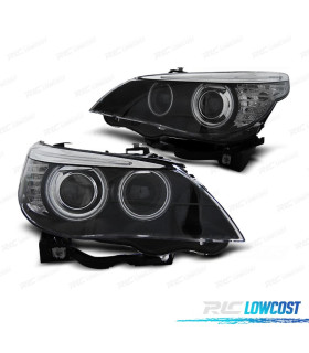 PHARES XENON D2S ANGEL EYES CCFL BMW E60 E61 03-04 FOND NOIR