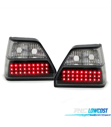 FEUX ARRIÈRE VOLKSWAGEN VW GOLF MK2 83-91 NOIR CHROMÉ