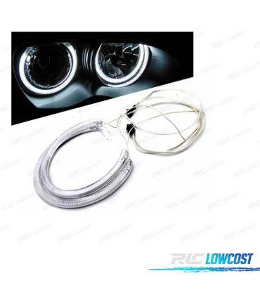 ANNEAUX LUMINEUX CCFL BMW E46, E36, E39 E E38 PHARE XÉNON 98-03 4 X 131MM